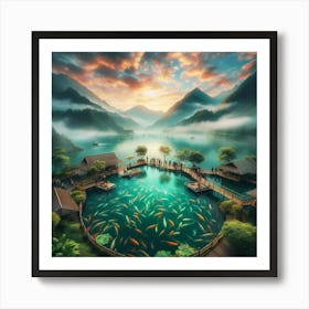 Koi Pond 18 Art Print