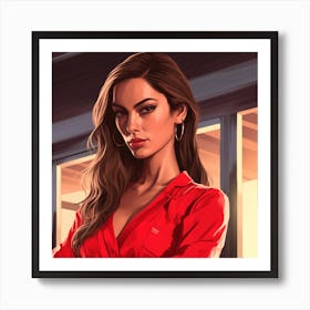 GTA Style Lily Aldridge Art Print