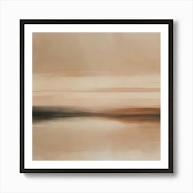 Abstract Nude Horizon A Minimalist Abstract Representation Of A Horizon Where The Sky And Land Mee (2) Art Print