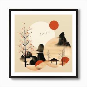 Asian Landscape 1 Art Print