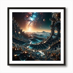 In The Middle Of A Fractal Universe 19 Art Print
