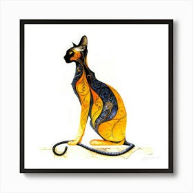 Chat - Syrian Cat Art Print