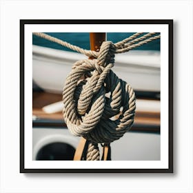 Knot On A Rope Art Print