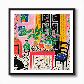 Cat In The Room 10 Art Print