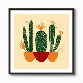 Cactus Illustration Art 34 Art Print