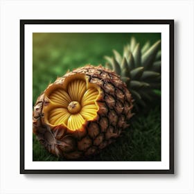 Pineapple Flower 1 Art Print