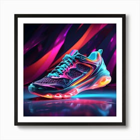 Glow In The Dark Sneakers 6 Art Print
