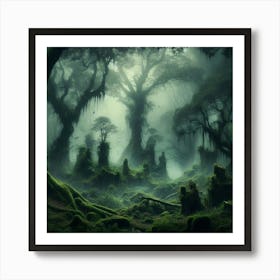 Dark Forest 24 Art Print