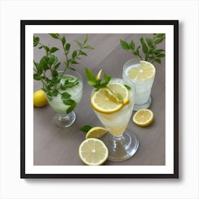 Lemon Drink Art Print