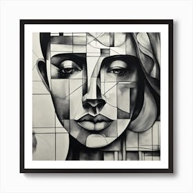 Abstract Painting Black And White Abstract Art 4 Art Print