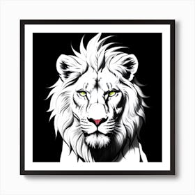 Lion Head Art Print