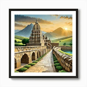 Firefly The People Of The Indus Valley Civilization Lived In Well Planned Cities With Advanced Infra (3) Art Print
