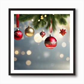 Christmas Ornaments 78 Art Print