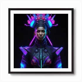 Futuristic Woman 1 Poster