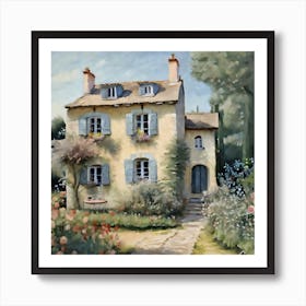 French Cottage Art Print