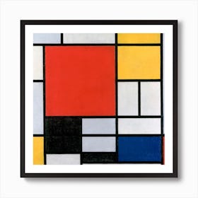 Composition With Red, Yellow, Blue, And Black (1921), Piet Mondrian Art Print