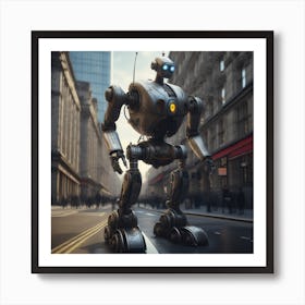 Robot In The City 83 Art Print