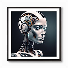 Robot Head 23 Art Print