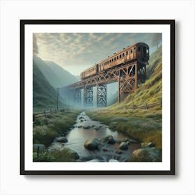 Train Crossing Art Print