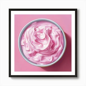 Pink Whipped Cream Art Print