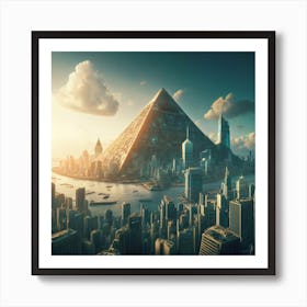 Futuristic Cityscape 4 Art Print