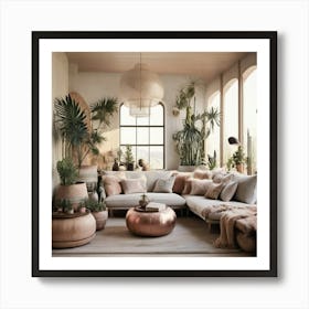 Bohemian Living Room Art Print