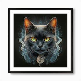 Black Cat Art Print