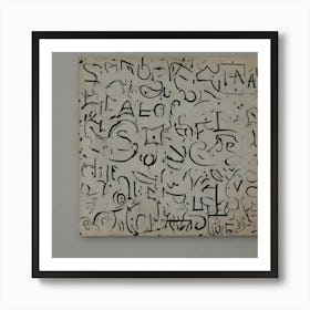 'The Writing On The Wall' Art Print