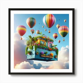 House In The Sky Art Print