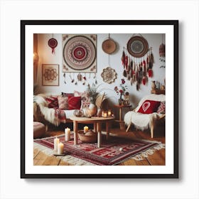 Bohemian Living Room Poster