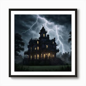 Haunted House 1 Art Print