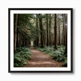 Forest with plants Art Print