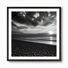 Sunset At The Beach 584 Art Print