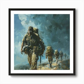 U S Marines Art Print