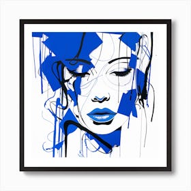 'Blue Woman' Art Print