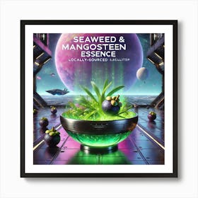 Seaweed Mangosteen Essence Scifi Art Print