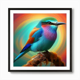 Colorful Bird 6 Art Print