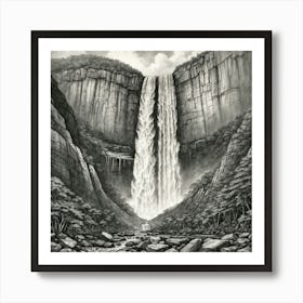 Waterfall 3 Art Print