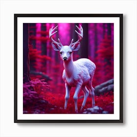 Deer In The Forest 2 Art Print