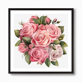 Bouquet Of Roses 22 Art Print