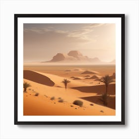 Desert Landscape 103 Art Print