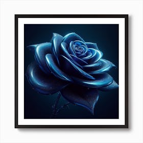 Dark Rose Art Print