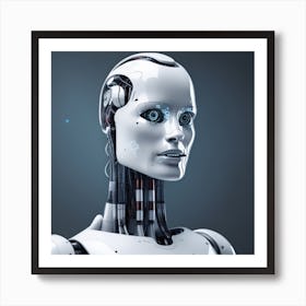 Portrait Of A Robot 10 Art Print