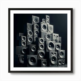 A Plethra of Pitch-Perfect Drivers in a Towering Tribute to the Power of Sound Art Print