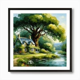 House By The River 1 Art Print