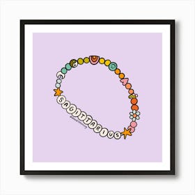 Sagittarius Friendship Bracelet Art Print