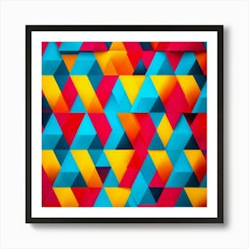 Abstract Geometric Pattern 3 Art Print