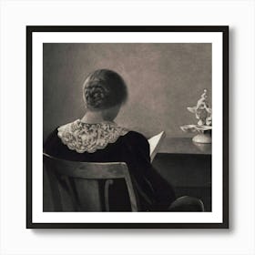 Woman Reading A Book 3 Art Print