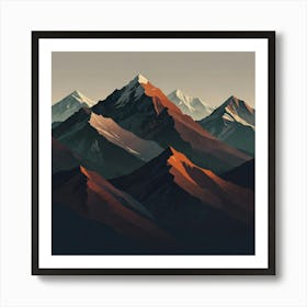 Mountain Range 5 Art Print