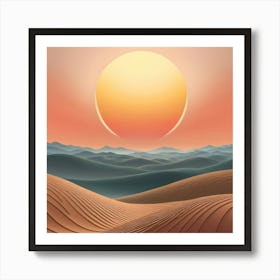 Desert Landscape 27 Art Print